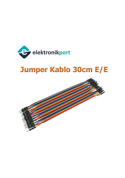 Elektronikport-Jumper Kablo (Erkek - Erkek) 30 Cm 40 Adet
