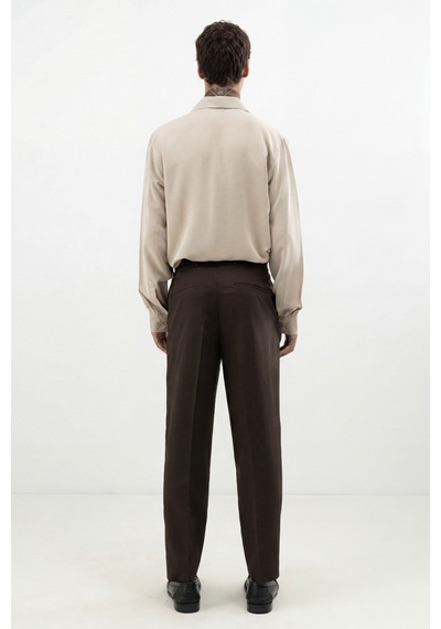 Antioch Tapered Fit Erkek Pantolon Koyu Kahve