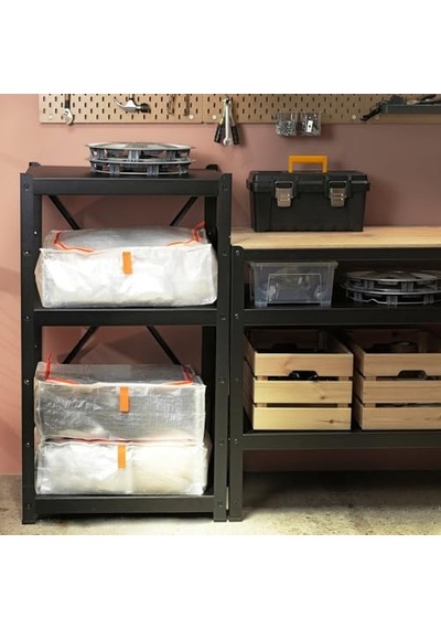 Ikea Parkla Saklama Çantası 55 X 49 X 19 Cm, Mevsimlik Dekorasyonlardan Giysi, Ayakkabı Ve Yatak Takımlarına Kadar Her Şey İçin Mükemmeldir.