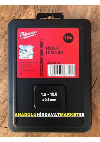 Milwaukee Hss Uç Seti Ahşap Metal Delici Uç Seti 19 Parça
