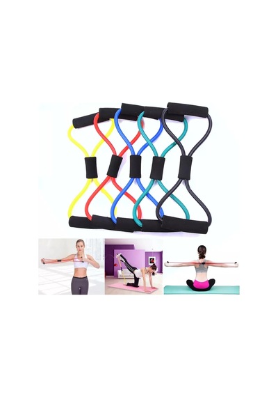 Pilates Egzersiz Direnç Lastiği Renkli