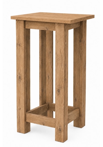 Gora Tabure - 40cm - Bar Sandalyesi - Bar Taburesi Atlantik Çam