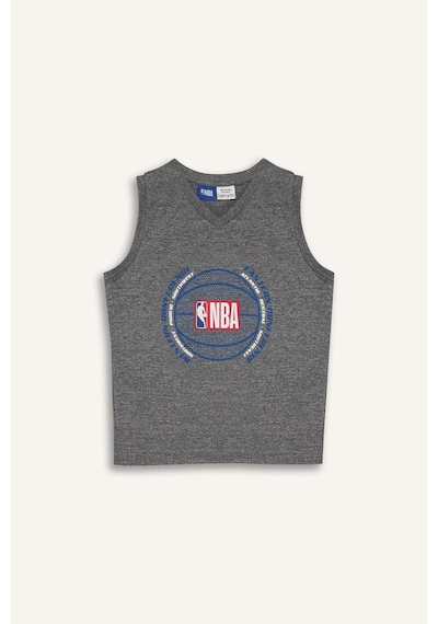 Defacto Erkek Çocuk Nba Wordmark V Yaka Atlet E4847a825hsgr210 Gri