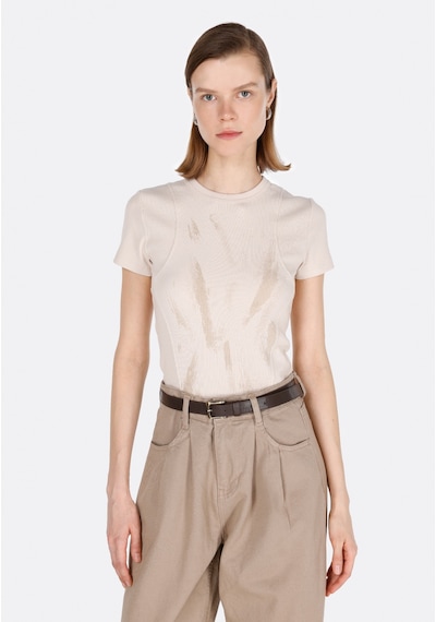 Colin's Colins Slim Fit Kadın Bej Kısa Kol Tişört Cl1073152 Q1.v1 Lbg Light Beige Colin's Colins Slim Fit Kadın Bej Kısa Kol Tişört Cl1073152 Q1.v1 Lbg Light Beige