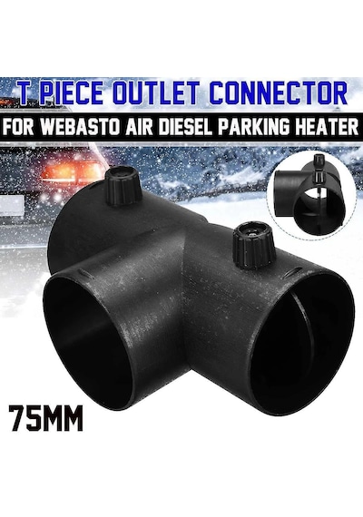 Webasto Huiliang İçin Çift Valfli 75 Mm T Şekilli Park Isıtıcı Havalandırma Bağlantısı