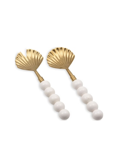 The Mia Ckb0281 Ostrica Salata Servis Takımı 2 Parça Gold