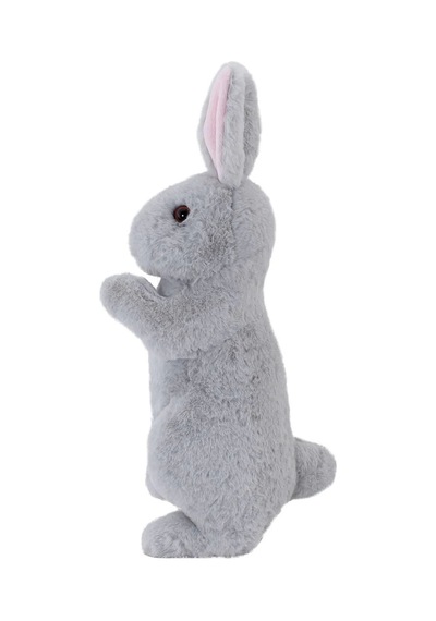 Neco Plush Tavşan 35 Cm - Gri Renk Çok Renkli