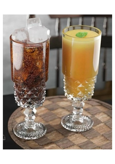 6 Lı Kristal Cam Kahve Yanı Bardağı Meşrubat Bardağı Bardak