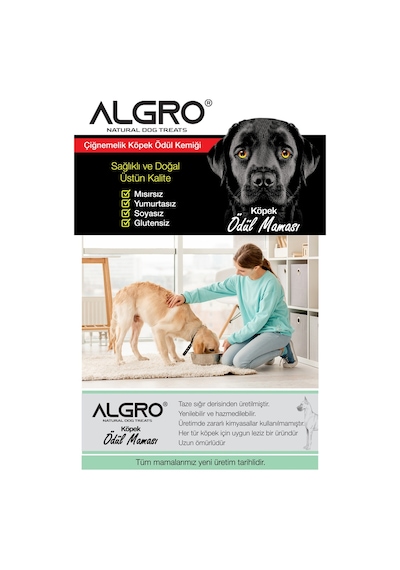 Algro Doğal Ödül Kemiği Sığır Derisi 12.5 CM 6 x 100 G