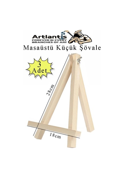 Küçük Akrobat Şövale Masaüstü 3 Adet Mini Katlanabilir Tuval Çerçeve Fotoğraf Sövale Ressam Sehbası Resim Standı
