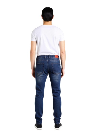 Ersefa Erkek Açık Comfort Denim Dar Paça Pantolon Fonksiyonel Dayanıklı Lacivert