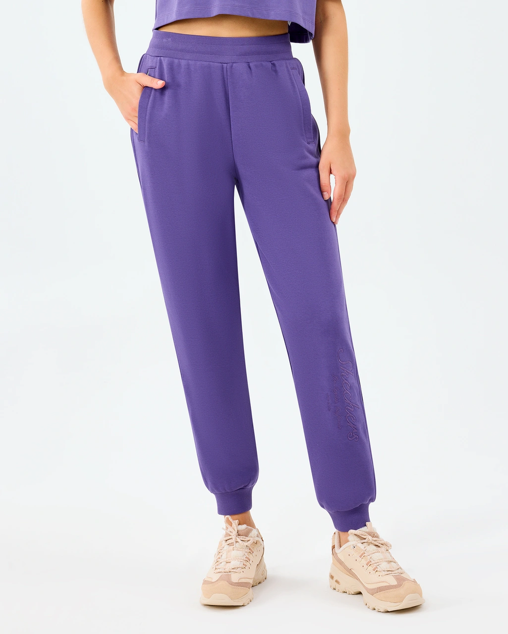 Skechers W Jogger Sweatpant Kadın Mor Eşofman Altı S2520231-0277 Mor