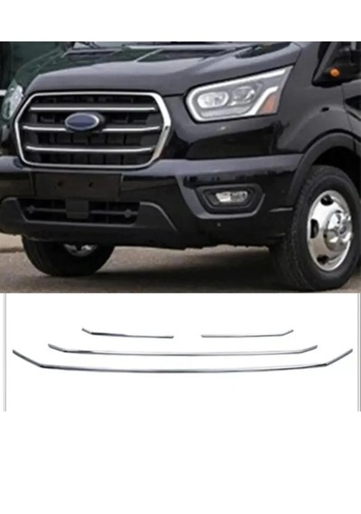 Ford Transit Krom Ön Panjur 4 Parça 2019 Ve Üzeri Paslanmaz Çe...