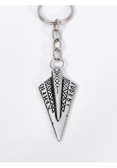 Rünik İşlemeli Viking Ok Ucu Temalı Antik Gümüş Renk Metal Anahtarlık - Savaşçı & Mistik Özel Tasarı Çok Renkli Rünik İşlemeli Viking Ok Ucu Temalı Antik Gümüş Renk Metal Anahtarlık - Savaşçı & Mistik Özel Tasarı Çok Renkli