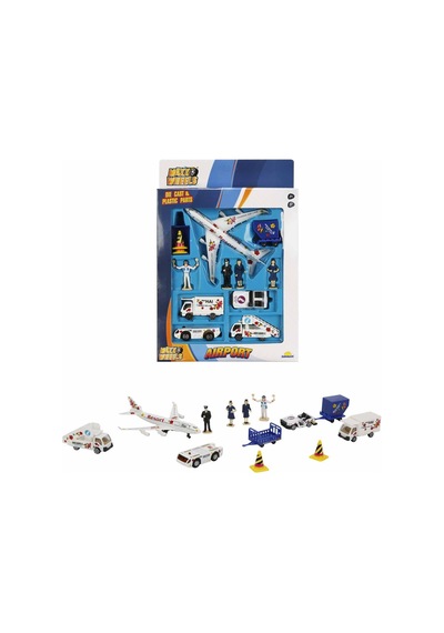 Havaalanı Oyun Seti 3-8 Yaş 13 Parça Die-cast Uçak Aksesuarlı