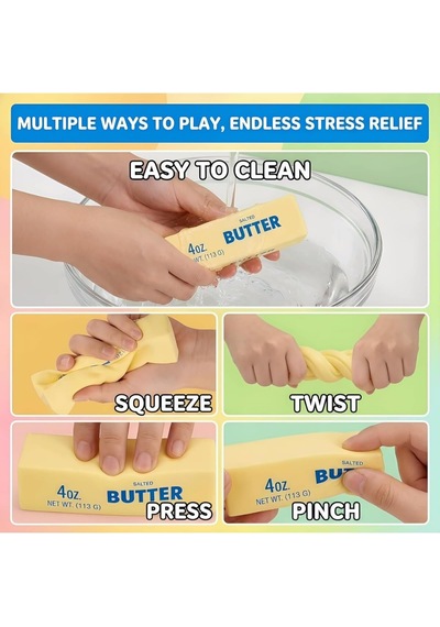 Tereyağ Squish Butter Sukuşi Oyuncak Yumuşak Sıkılabilir Squishy - 1 Adet