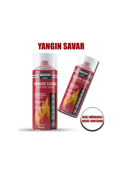 Yangıntüpü 500ml Stop Fire Araç Ev Ofis Tipi Karavan İçin Mutfak Aleti Acil Durum