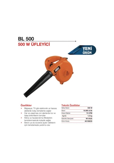 Attlas Eco Bl 500 Üfleme Motoru