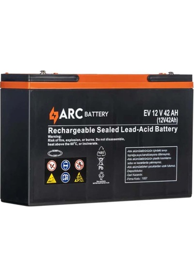 Arc Battery 12 Volt 42 Amper Elektrikli Bisiklet Aküsü Üretim Yıl