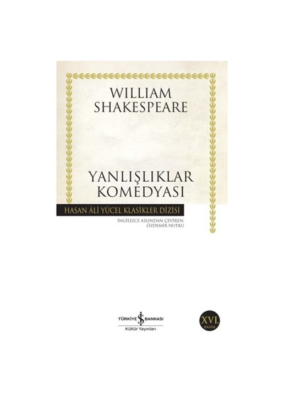 Yanlışlıklar Komedyası - Hasan Ali Yücel Klasikleri