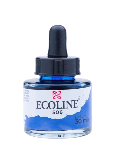Talens Ecoline Sıvı Suluboya 30 Ml. 506 Ultramarine Deep Çok Renkli
