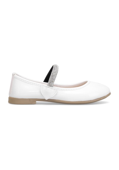 Elit Hy-f-10005-25y Filet Kız Çocuk Babet Beyaz Beyaz
