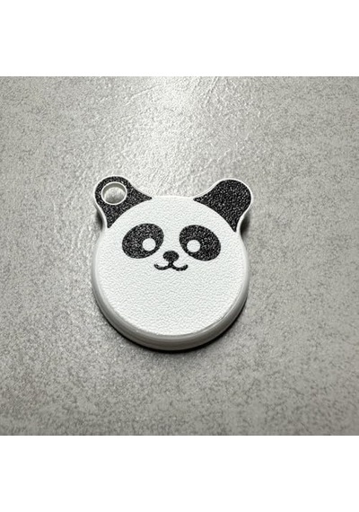 Panda Temalı Kılıf Anahtarlık Airtag İle Uyumlu Tek Yüzlü