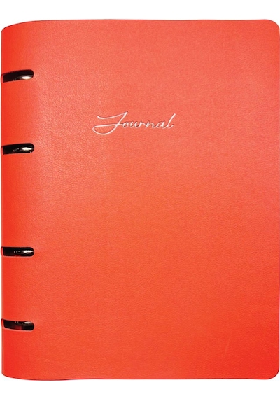 Ringo Vegan Deri Mekanizmalı İçi Değişebilen Defter A5 192 Sayfa 100 Gr Çizgili Kırmızı Kırmızı