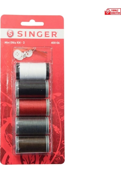 Singer 400-06 5'li Blister Dikiş Seti Çok Renkli