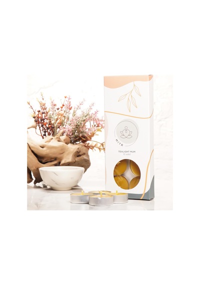 Mitr Balmumu Mum Tealight Mum Çok Renkli