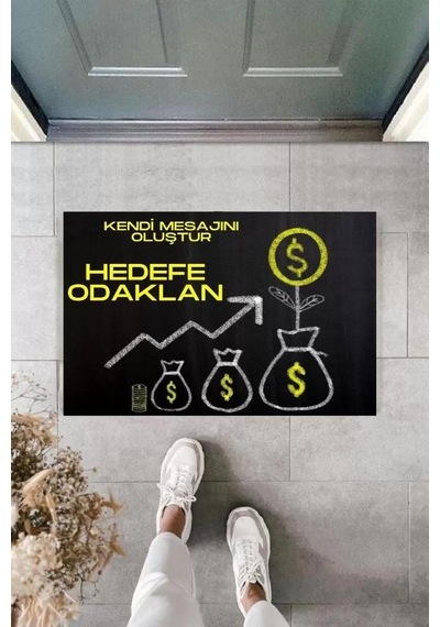 Dijital Baskı Kişiye Özel İç Kapı Dekorasyon Paspas Ps11284 Renkli