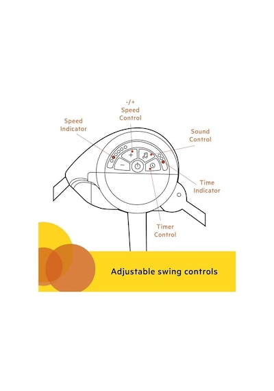 Bright Starts Bebek Salıncağı, Uyarlanabilir Hız, Kumaş Oyuncaklar, Müzik, Çıkarılabilir Oyuncak Barı, 0-9 Ay 3-9 Kg Tuhaf Vahşi İle Portatif Otomatik 6 Vitesli Açık Bej