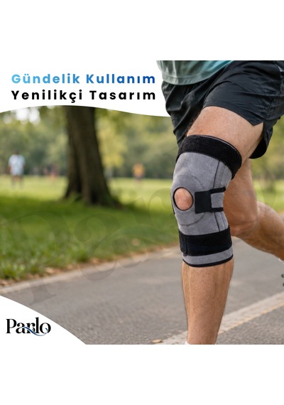 Ligament Ve Patella Destekli Dizlik 1 Çift Ayarlanabilir Spiral Balenli Ortopedik Diz Desteği