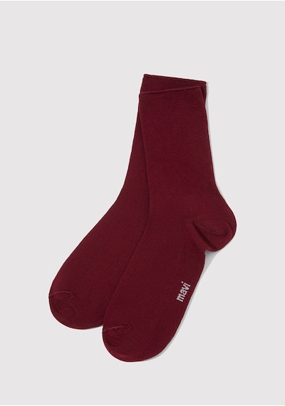 Mavi - Bordo Soket Çorap 1913545-30840 Bordo