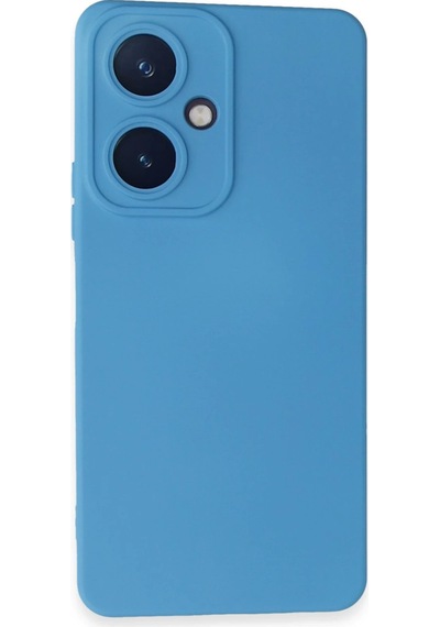 Newface - 195 - Vivo Y27 Kılıf Nano İçi Kadife Silikon - Edntrend - - Mavi