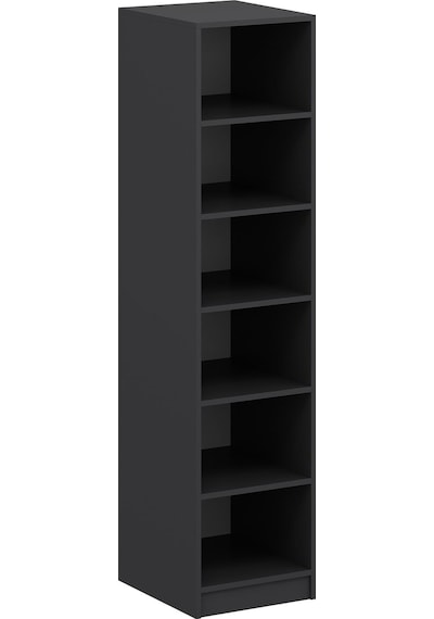 Minar Kale 1 Kapaklı Dolap İlkbahar Mebran 210cm - Antrasit/antrasit - Raflı Antrasit