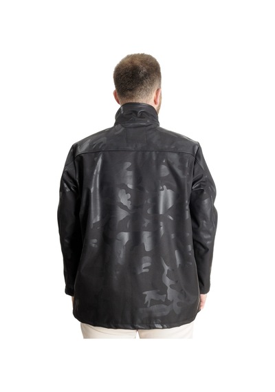 Mode Xl Büyük Beden Erkek Waterproof Softshell 23232 Siyah 001