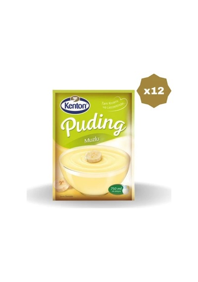 Kenton Puding Neşeli Tatlar Muzlu 125 Gr - 12 Adet