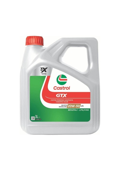 Castrol Gtx Lpg 20w-50 3 Litre Motor Yağı