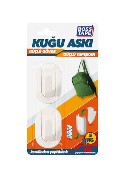 Boss Tape Kuğu Askı Geçmeli Gövde Beyaz