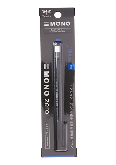 Tombow Mono Zero Silgi, Dikdörtgen, 2,5 Mm, Siyah
