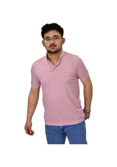 Erkek Polo Yaka Merserize Tişört 1000 Bgl-st04532 Pembe