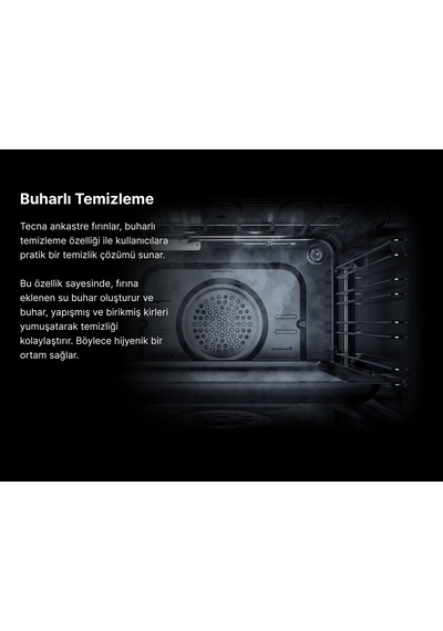 Tecna AF 6061G 56 L Elektro Turbo Ankastre Fırın Gri