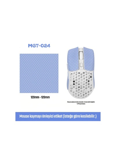 Mouse Tape Kaydırmaz Etiket Kesilebilir Yapışkanlı Mouse Kayma Önleyici Bant 150 110 Mm Mgt-024