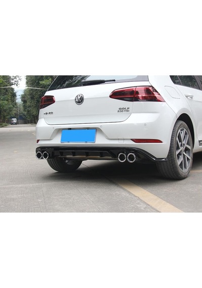 Vw Golf 7.5 Difizör 2018 - 2020 Difüzör Abs Plastik 4 Egzozlu