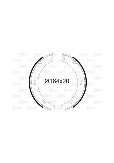 VALEO 562767 El Fren Pabuçu 190 201 1.8İ. 2.0. 2.0D. 2.0İ. 2