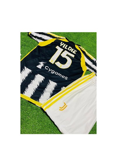 Juventus 2023-24 Sezon Kenan Yıldız Iç Saha Çocuk Forması 4'lü Se Çok Renkli