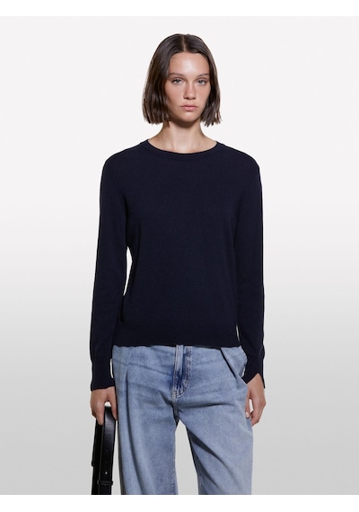 Sisley Kdn Kaşmir Karışımlı Regular Fit Kazak Kadın Lacivert Kazak - 324a102hm100f