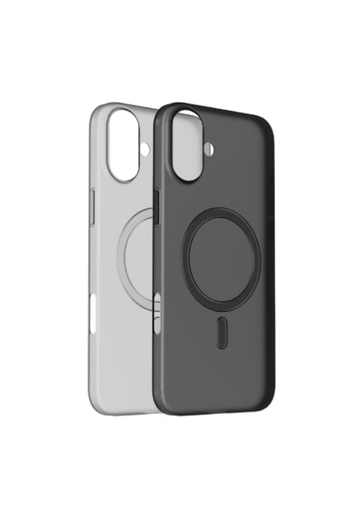 Momax Lite CaseForm Apple Uyumlu iPhone 16 Plus E74 Magsafe Kılıf Transparan Siyah