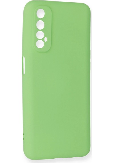 Gld-spt- Newface Realme 7 Kılıf First Silikon - Yeşil